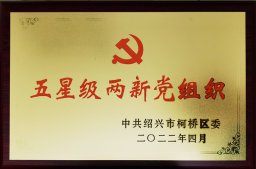 公司黨委被評為區“五星級兩新黨組織”